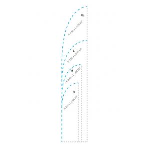 FEATHER SAIL FLAG S-M-L-XL