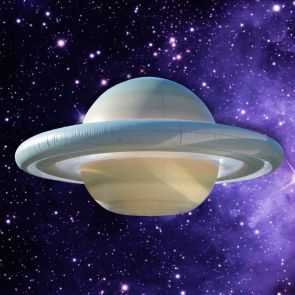 PVC PLANET SATURN WITH RINGS 